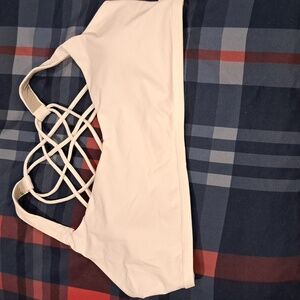 Lululemon White Strappy Bra Intimates